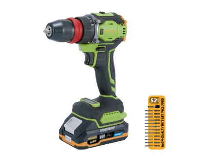 Aku šroubovák Procraft PA18ProDFR2 + sada bitů