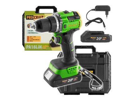 Aku vrtací šroubovák Procraft PA18LiH