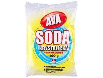 Soda krystalická 1 kg  tradiční změkčovač vody, odmašťovač a čistič odpadů