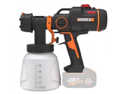 WX020.9 - Aku stříkací pistole 20V NITRO - bez akumulátoru - Powershare