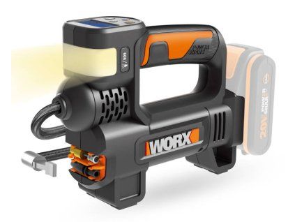 WX092.9 - Aku kompresor a lampa 20V  - bez akumulátoru - Powershare