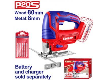 Aku přímočará pila 20V 80mm solo