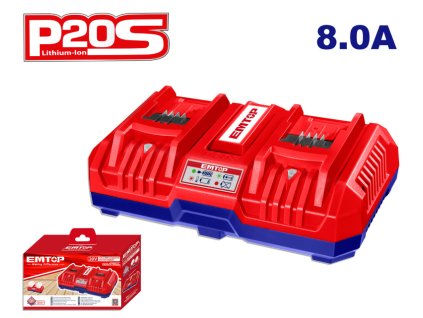Duální nabíječka 20V 8.0A