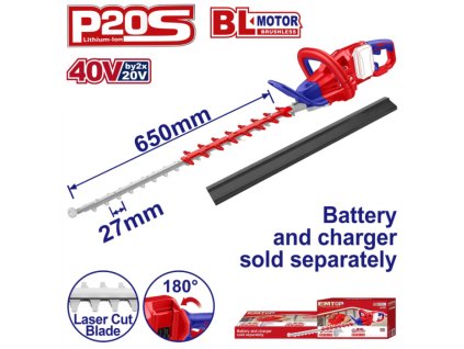 Aku plotostřih 40V 65cm solo