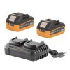 Sada dvě baterie 20V 4Ah Procraft 20/4 Turbo a nabíječka na dvě baterie 20/2