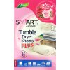 Smart Aroma vonné ubrousky do sušičky Sweet Rose – antistatické, pro měkčí prádlo, 32 ks  Sweet Rose, 32 ks, antistatické, pro sušičku