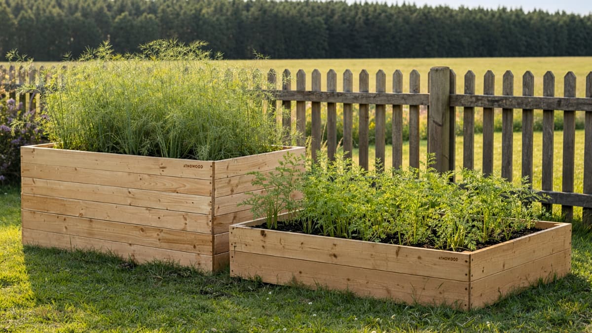 Velké srovnání dřevěných vyvýšených záhonů: Vyberte si ten pravý