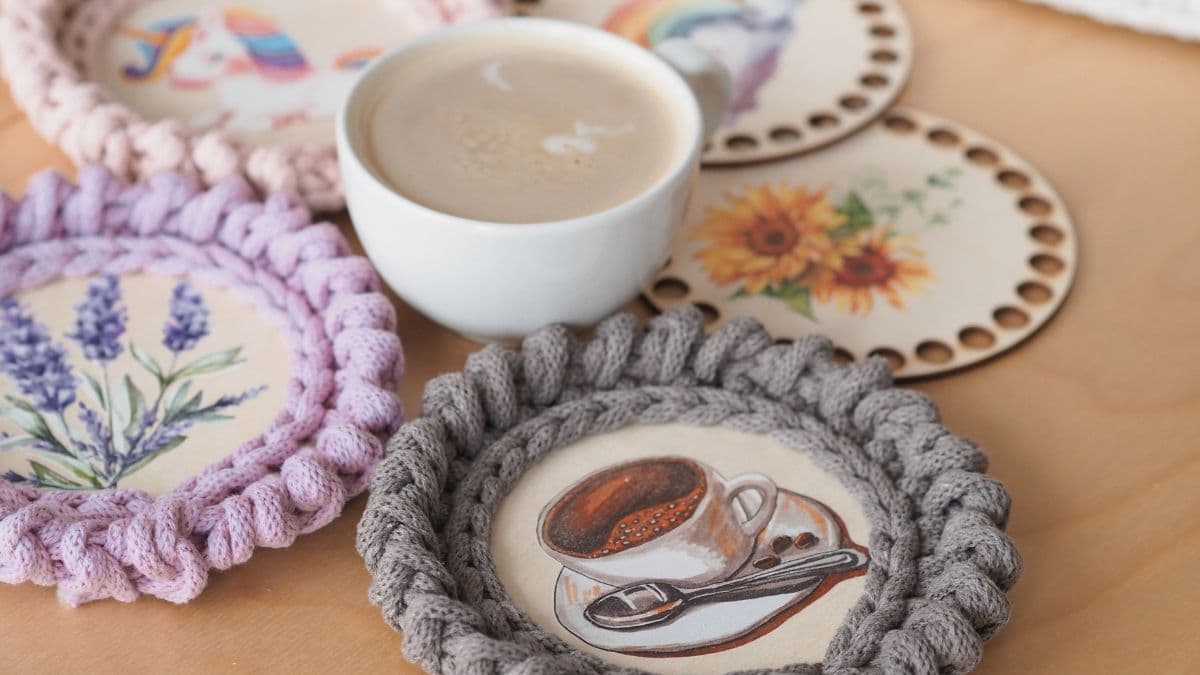 Háčkované podtácky: Návod na háčkování krok za krokem