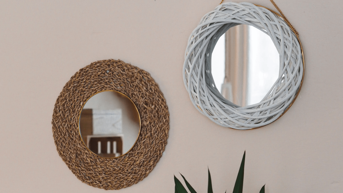 Vyrobte si zrcadlo v boho stylu
