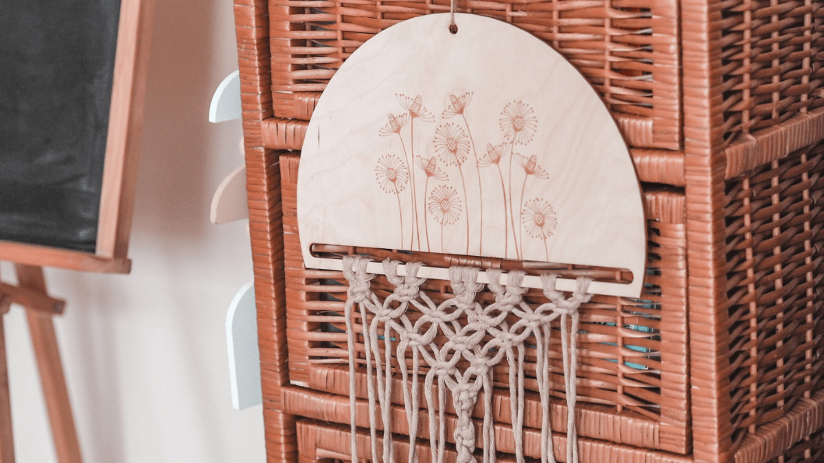 Znáte macramé? S dřevěným polotovarem je to hračka!