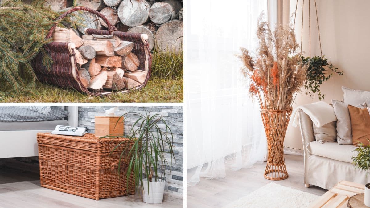 Výhody loupaného, neloupaného či barveného proutí