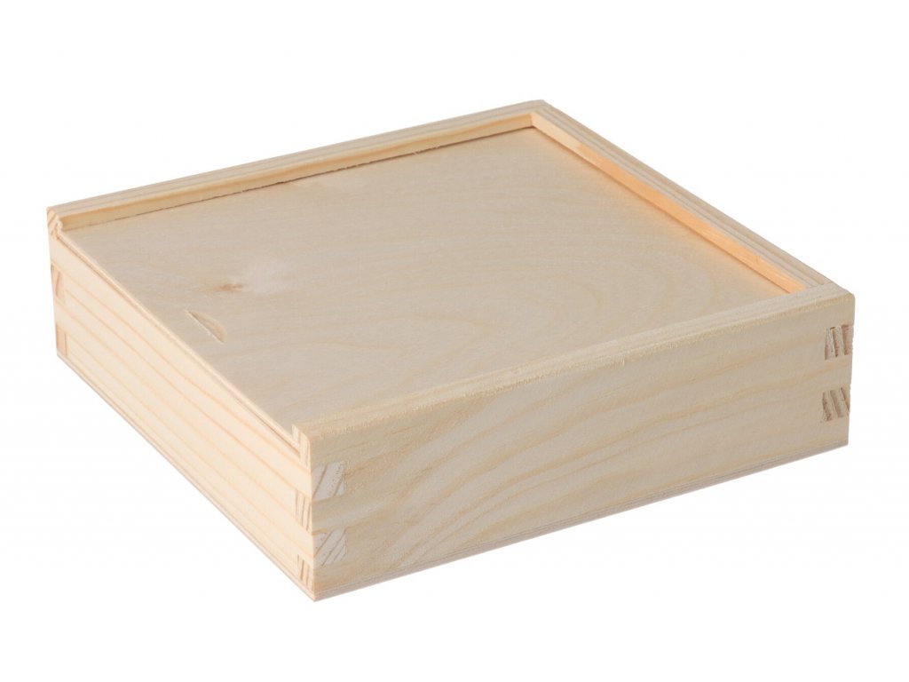 Dřevěná krabička na fotografie ve formátu 13x18 cm