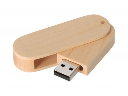 Dřevěný USB disk přírodní 16GB