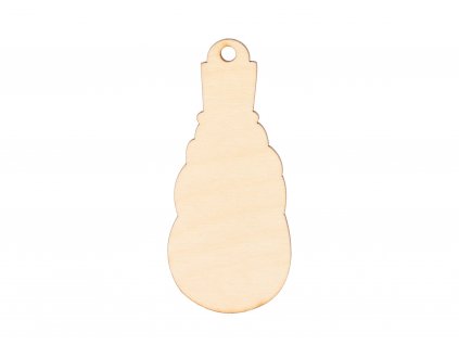 Dřevěný sněhulák k dozdobení