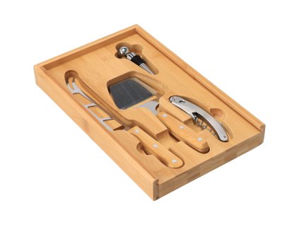 Bambusový set na sýr a víno