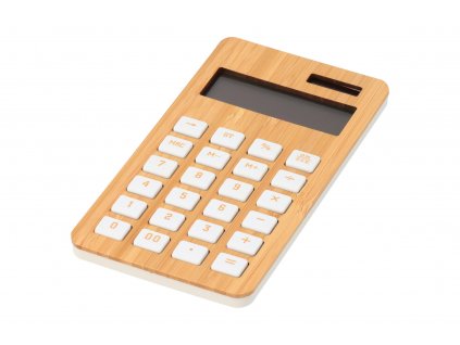 Dřevěná bambusová kalkulačka