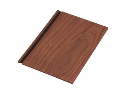 Dřevěná deska na menu A4 - ořech
