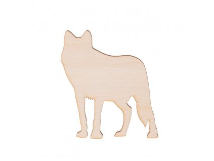 Dřevěný vlk 8 x 7 cm