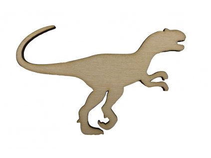 Dřevěný dinosaurus IX 10 x 6,5 cm