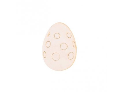 Dřevěné vajíčko I 8 x 6 cm