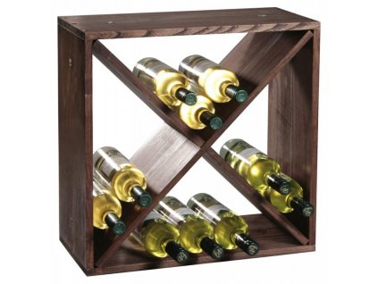 Borovicový stojan na víno I - 50 x 50 x 25 cm