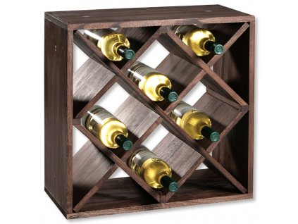 Borovicový stojan na víno II - 50 x 50 x 25 cm