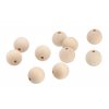 Dřevěné navlékací korálky 2,5 cm - 10 ks