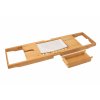 Bambusová nastavitelná polička na vanu 70-105 cm