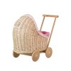 Proutěný kočárek Tima bělený
