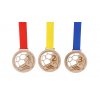 tři medaile barevné