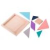 Dřevěný hlavolam tangram 1