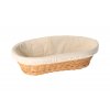 Ošatka rattan oválná s látkou