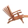 Skládací lehátko z akáciového dřeva