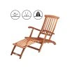 Skládací lehátko z akáciového dřeva