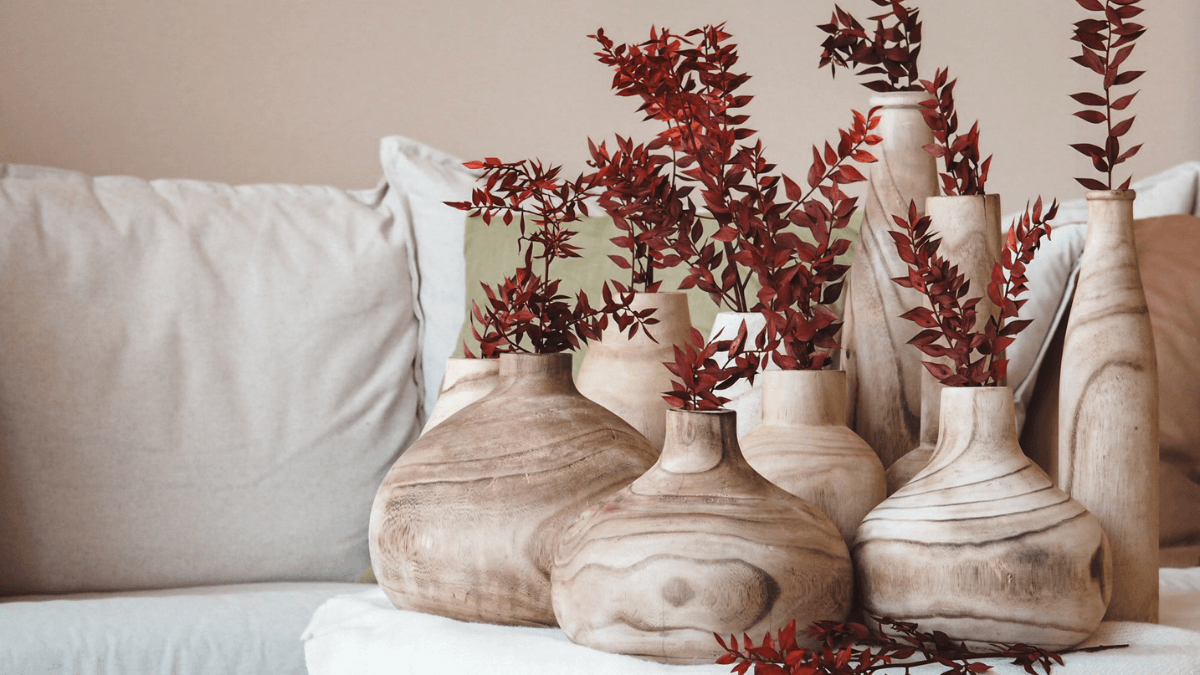 Hit Vianoc pre ženy: vázy z dreva