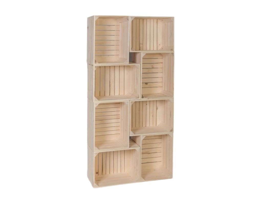 Drevené debničky knižnica II 70 x 140 x 24 cm