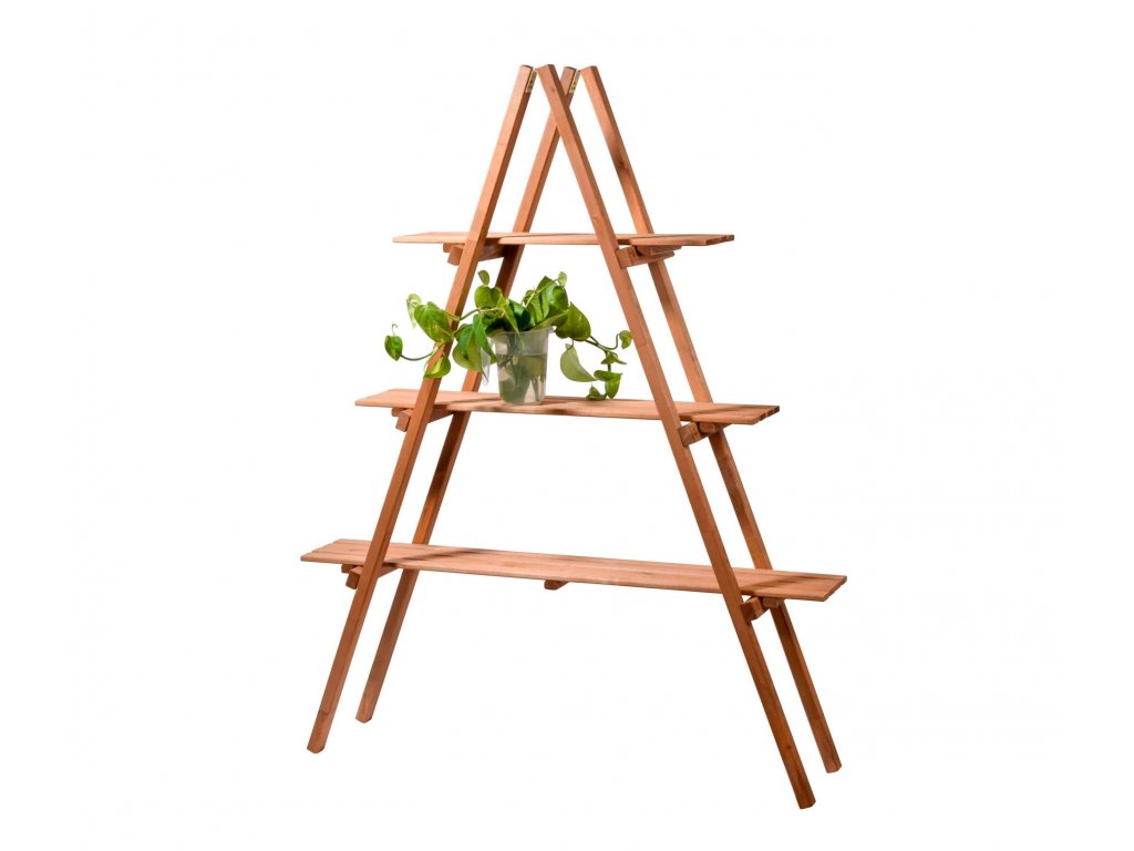 Drevený stojan na kvety do A