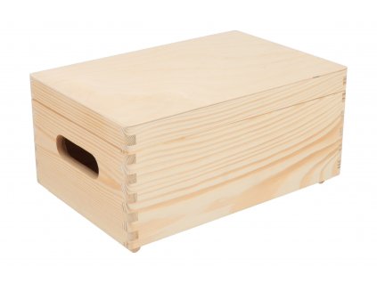 186 3 dreveny box s vikem 30 x 20 x 14 cm