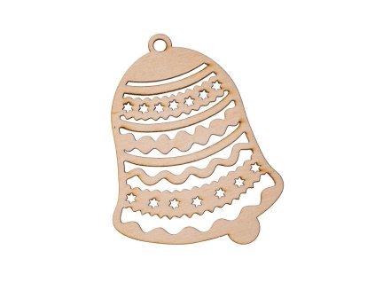 Drevená vianočná výzdoba - zvonček