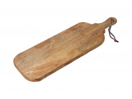 Doska na krájanie z mangového dreva s rukoväťou 50,5 x 16 cm