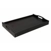 Drevený servírovací stolík do postele 50x30 cm tmavý