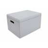 7119 3 dreveny box s vikem 40 x 30 x 23 cm sedy