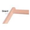 57244 4 drevene zahradni lehatko vinove cervene