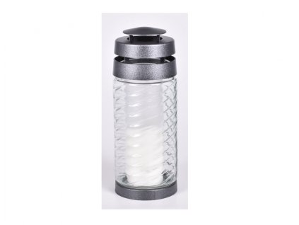 Lampa hřbitovní GLASS LANTERN skleněná 190g d9x25cm Bílá