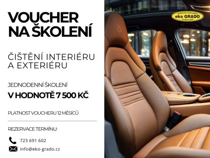 Voucher školení čištění interiéru a exteriéru