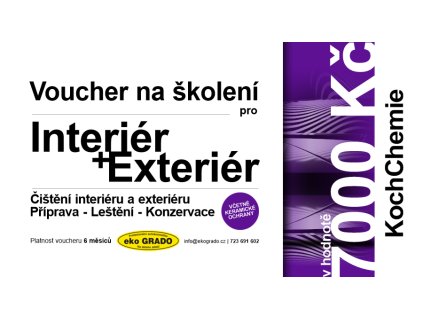 voucher skoleni dva bloky 7000