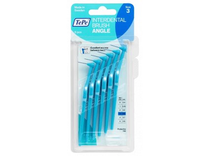 TePe Angle mezizubní kartáčky 0,6 mm, modré, 6 ks