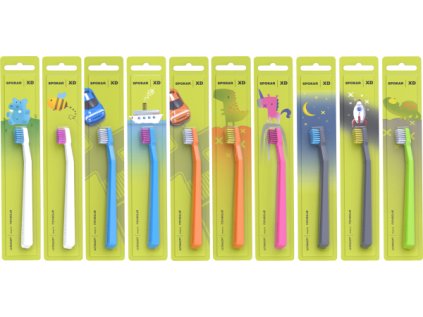 spokar xd 3435 detsky zubni kartacek velmi mekky mix barevnelze vybrat barvu
