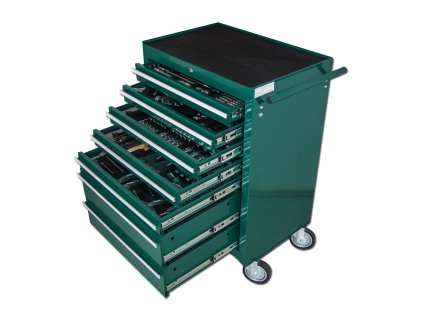 HONITON Montážní vozík na nářadí kovový PA4007 + vybavení HA250 231 dílů