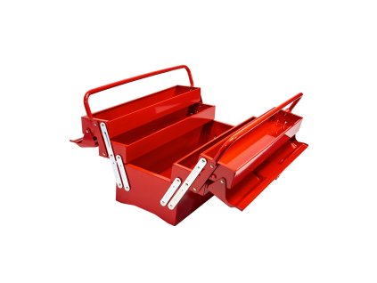 XTLINE Kufr na nářadí kovový - 5 přihrádek | 495x200x290 mm